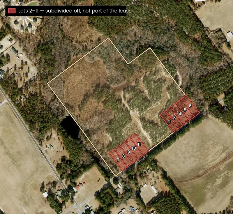 Montrose Road — lease area map